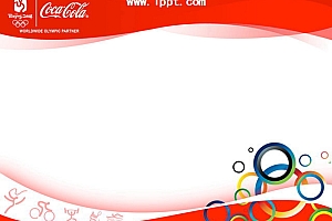 可口可乐奥运主题PPT模板下载