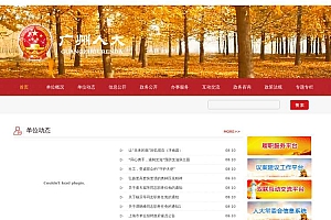 中国人民政府门户网站织梦模板